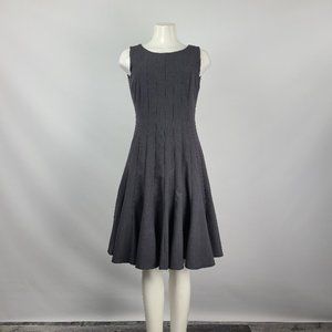 Calvin Klein Grey Fit & Flare Midi Dress Size 6
